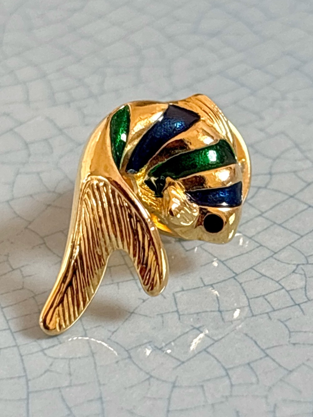 60s-70s Vintage Fish Enamel Lapel Pin - Ballou